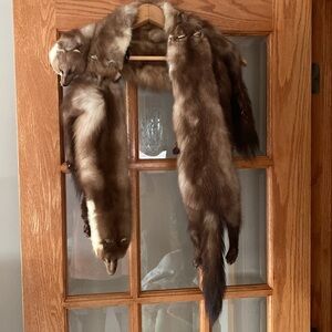 Stone Marten Women’s Four Pelt Fur Stole Boa Wrap